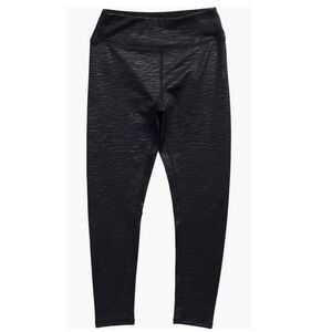 Z by Zella Girl Daily Leggings Black Zebra Emboss Print size Medium 8/10